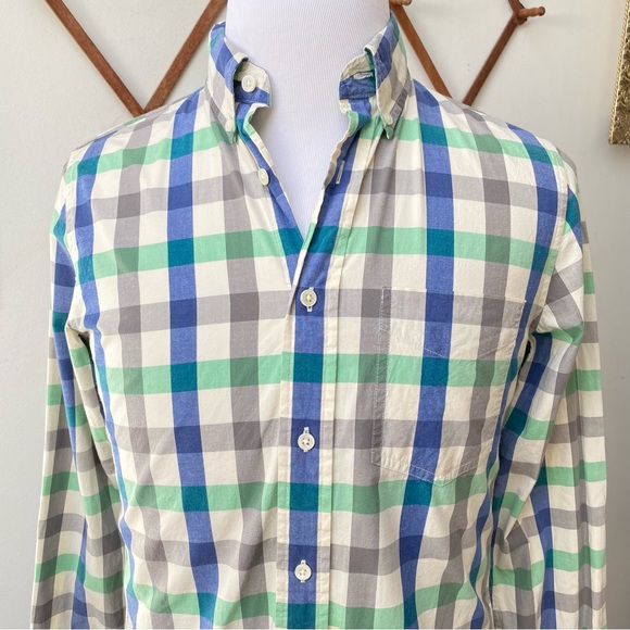 Jack Spade Colorful Checkered Button Down Shirt - Picture 2 of 16